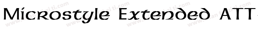 Microstyle Extended ATT字体转换